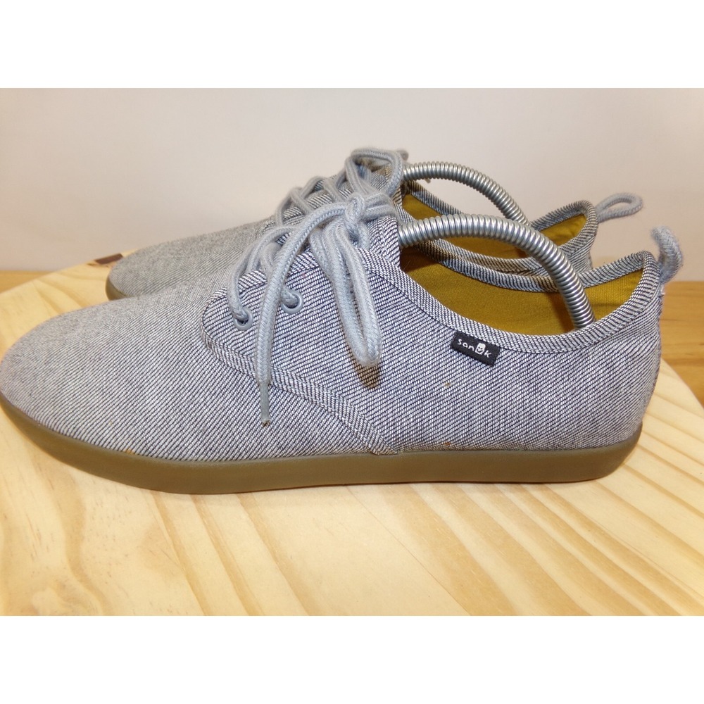 Sanuk Guide TX Sneakers Mens Gray Size 10.5 Lace Up‎ Canvas Casual